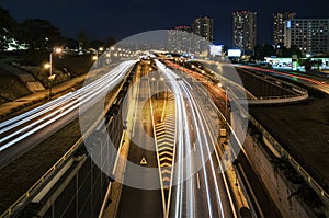 Centrum of Katowice in the ewening.