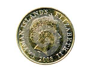 25 Cents coin (Two Masted Cayman Schooner). Bank of Cayman Islands. Reverse, 2008