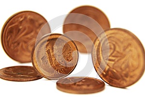 Cents standing up photo