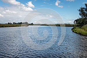 The centuries-old river Reitdiep in the Province of Groningen