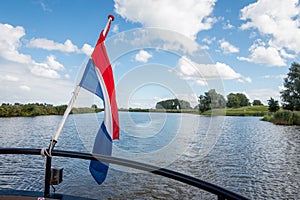 The centuries-old river Reitdiep in the Province of Groningen