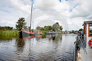 The centuries-old river Reitdiep in the Province of Groningen