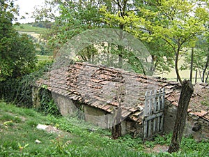 Centuries Old Storage Shed with Clay Tile Roof