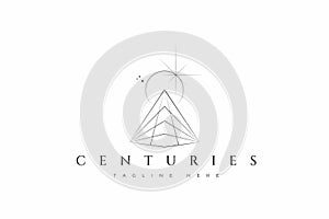 Centuries Pyramid Sun Eclipse Majesty Logo