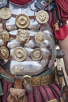Centurion with highly ornamented muscle cuirass