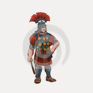 Centurion of the Roman Legion illustration.