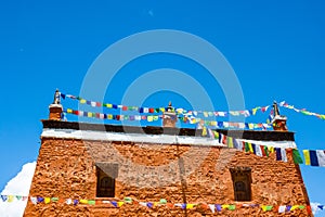 Century Old Jampa Lhakang Monastery in Lo Manthang of Upper Mustang in Nepal