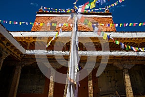 Century Old Jampa Lhakang Monastery in Lo Manthang of Upper Mustang in Nepal