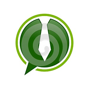 CEO Talk Bubble Chat Green Symbol Design