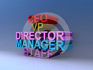 Ceo vp director manager staff