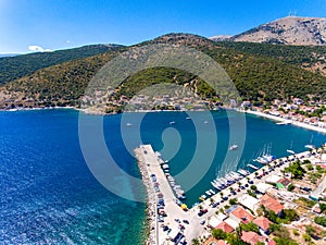 Cephalonia Island small port Agia Effimia yachts harbour