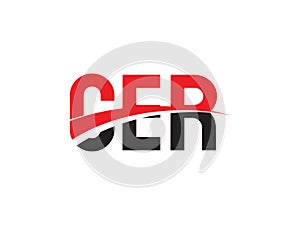 CER Letter Initial Logo Design Vector Illustration photo