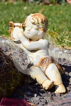 Ceramic angel, guarding angel cemetery, sleeping angel cemetery, dreaming angel cemetery, angel made from ceramic, angel cemetery