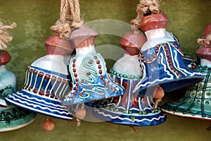 Ceramic traditional colored pottery, Romania