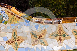 Ceramic Bench Park Guell - Barcelona Spain