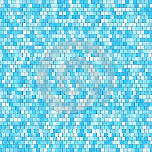 Ceramic blue mosaic background seamless texture in swimming pool or kitchen