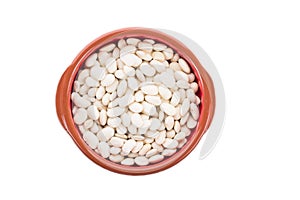 Ceramic bowl with dry beans