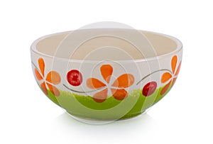 ceramic bowl isolated on whit