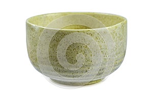 Ceramic bowl isolated on white background. clipping path