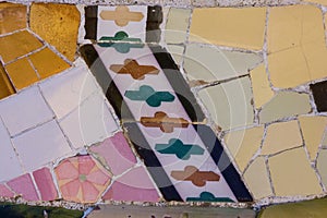 Ceramic broken tile background texture