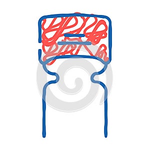 ceramic capacitor electronic component icon doodle illustration
