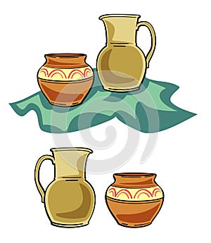 Ceramica piatti illustrazioni. un un rettangolo che delimita l'area stampabile 