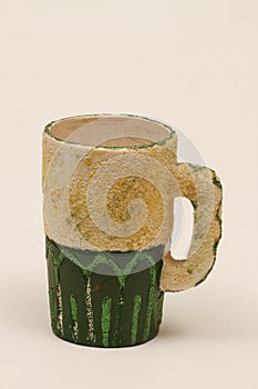 Ceramic cup, which can also be used for home decoration.