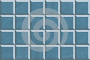 Blue mosaic ceramic marble tile abstract natural design background and wall decor illustrations. photo