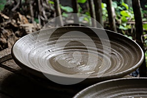 Ceramic dishes for sale in Maragogipinho in the city of Aratuipe, Bahia photo