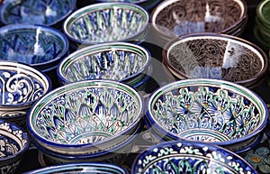 Ceramic dishware, Uzbekistan