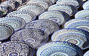 Ceramic dishware, Uzbekistan