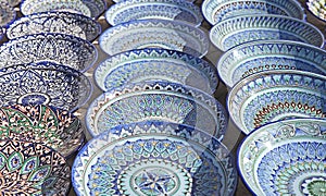 Ceramic dishware, Uzbekistan