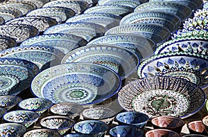 Ceramic dishware, Uzbekistan