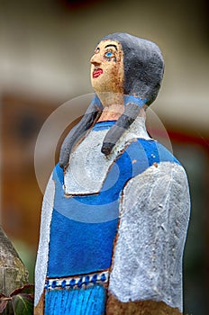 Ceramic doll of a peasant woman