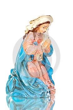 Ceramic figure of the virgin Mary