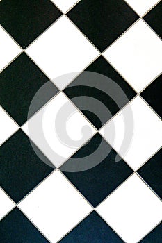 Ceramic floor tile black and white