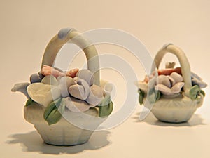 Ceramic flower baskets