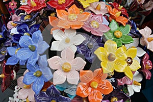 Ceramic flower bouquet at the Street Market photo