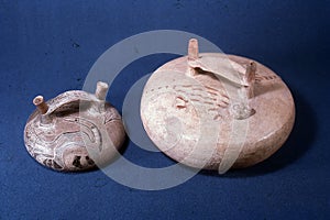 Ceramic -huaco- from the Paracas culture was an important pre-Columbian civilization of Ancient Perui