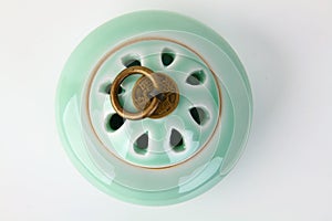 Ceramic incense burner