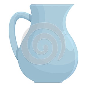 Ceramic jug icon cartoon vector. Cooking equipment