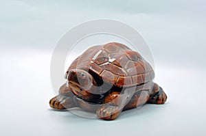 Ceramic large brown tortoise