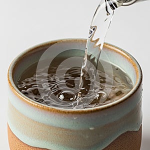 And the ceramic material emphasizing the simplicity and elegance of the