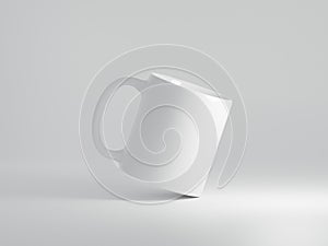 Ceramic Mug Floating on Plain White Background