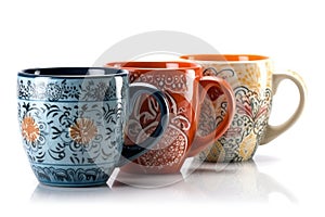 Ceramic Mugs coffee mugs isolate on white background
