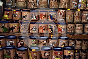 Ceramic mugs souvenirs photo