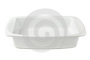 Ceramic pan isolated on white