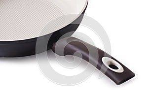 Ceramic pan isolated on white background