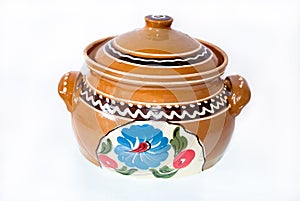 Ceramic pot with lid