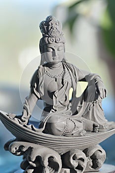 Ceramic Quan Yin Goddess of Compassion and Mercy